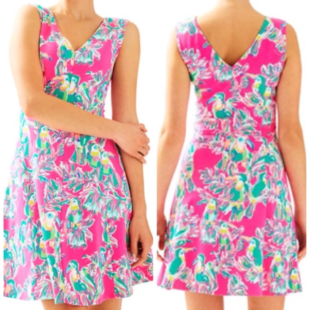 Lilly pulitzer dahlia dress toucan SMALL